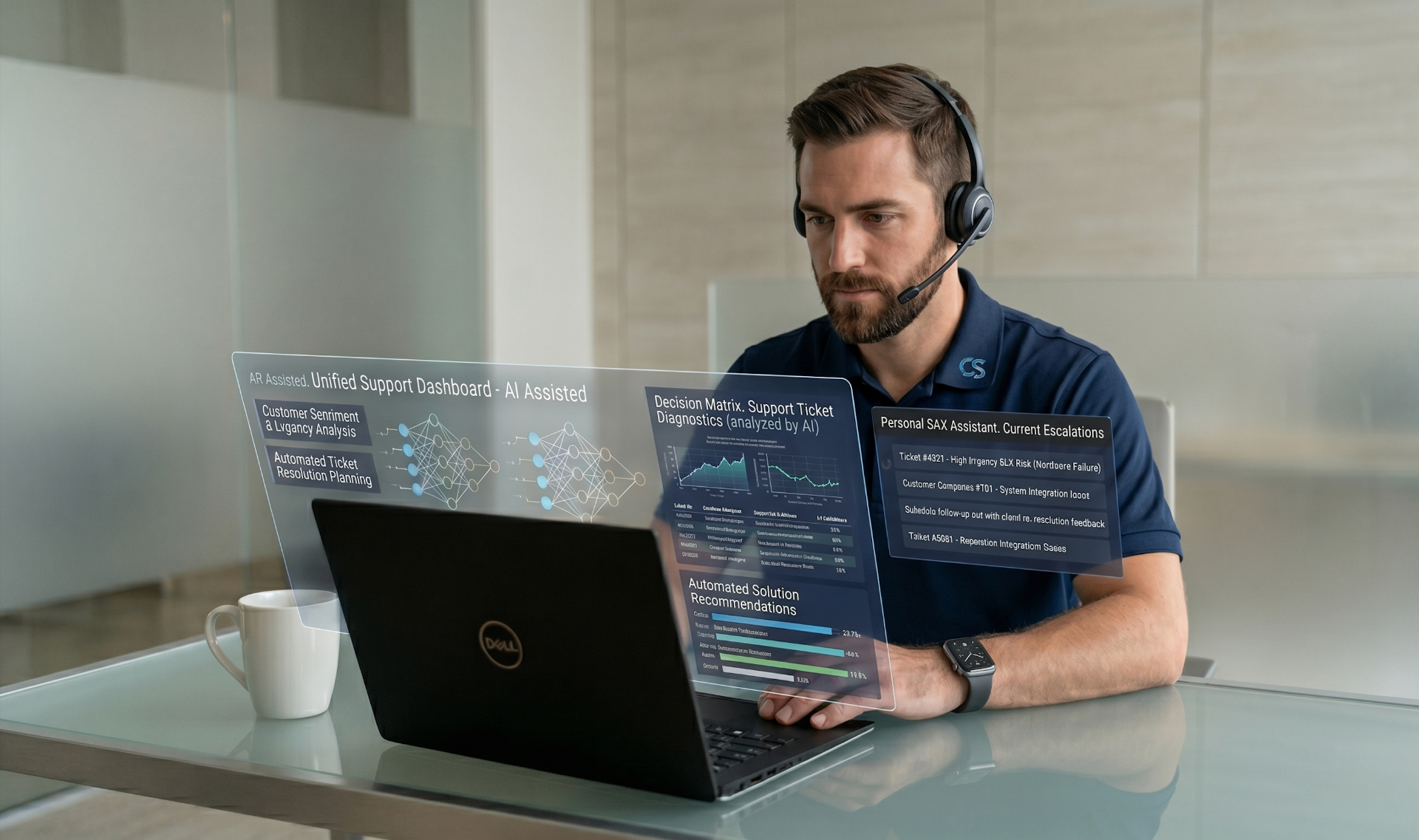IA pour le service client : agent support utilisant un chatbot intégré à la base de connaissances